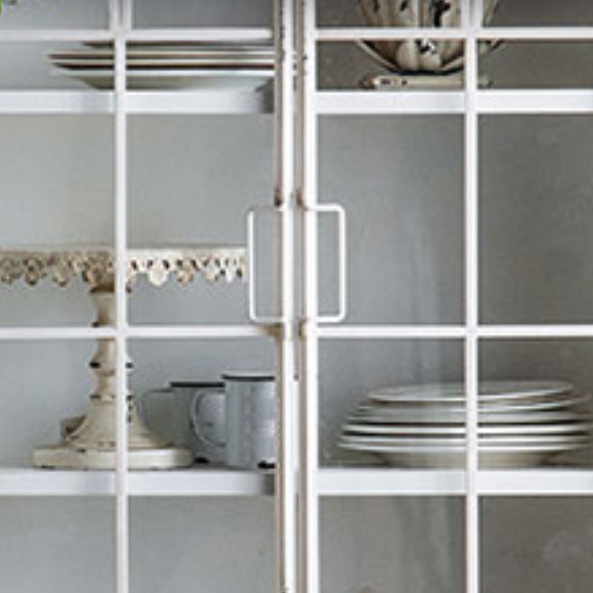 Armoire à plateau de planche latérale contemporaine avec portes pour la cuisine