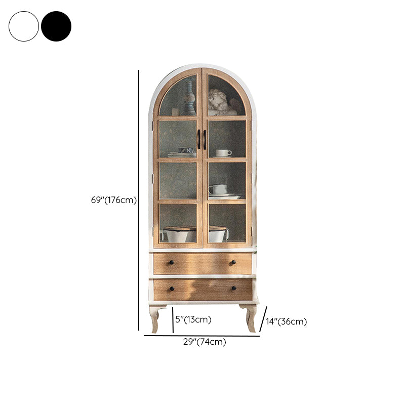 Armoire à plateau de planche latérale contemporaine avec portes pour la cuisine