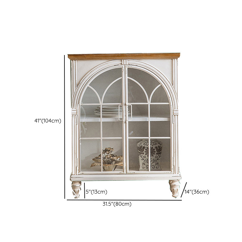 Armoire à plateau de planche latérale contemporaine avec portes pour la cuisine