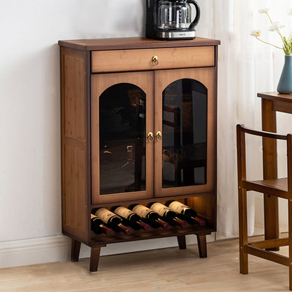 Contemporary Sideboard Table Bamboo Sideboard Cabinet for Kitchen 23"L x 9"W x 40"H 1