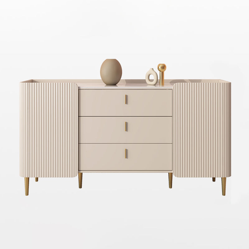 Contemporary Sideboard Stone Sideboard Cabinet with Doors for Kitchen Clearhalo 'buffet_sideboard' 'Buffets & Sideboards' 'furn' 'furn_buffet_sideboard' 'Furniture' 'Kitchen & Dining Furniture' 7478262