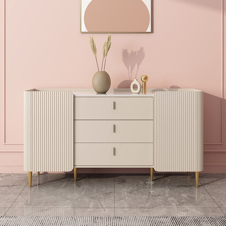 Contemporary Sideboard Stone Sideboard Cabinet with Doors for Kitchen Clearhalo 'buffet_sideboard' 'Buffets & Sideboards' 'furn' 'furn_buffet_sideboard' 'Furniture' 'Kitchen & Dining Furniture' 7478263