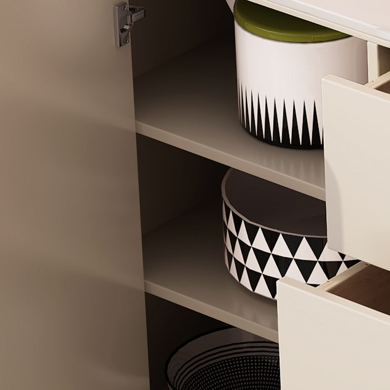 Contemporary Sideboard Stone Sideboard Cabinet with Doors for Kitchen Clearhalo 'buffet_sideboard' 'Buffets & Sideboards' 'furn' 'furn_buffet_sideboard' 'Furniture' 'Kitchen & Dining Furniture' 7478267