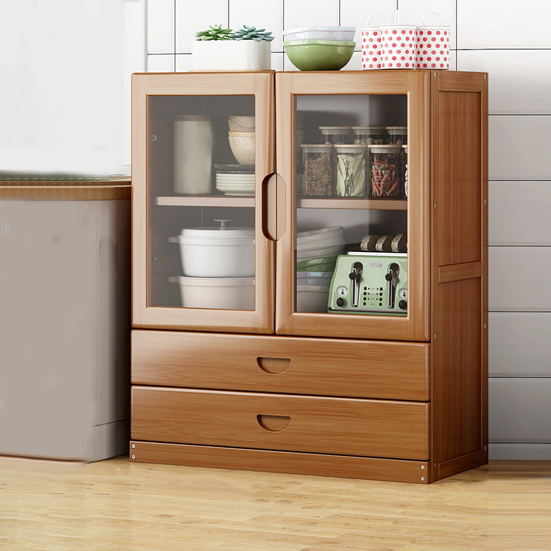 Tavolo da bacheca contemporanea Gabinetto di bambù con porte per cucina