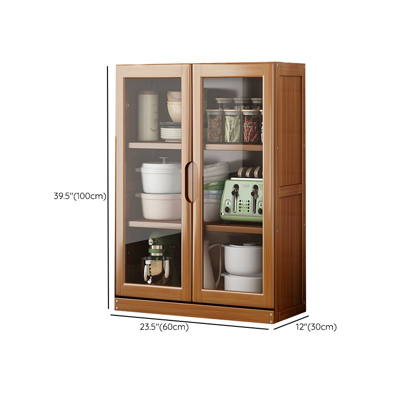 Tavolo da bacheca contemporanea Gabinetto di bambù con porte per cucina