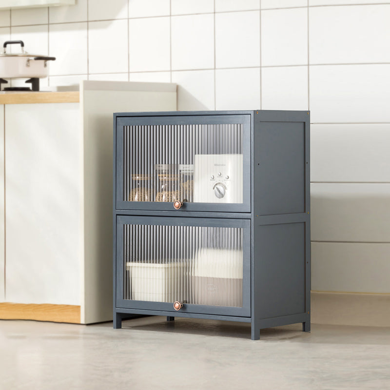 Mesa contemporánea de la mesa del aparador Bamboo con puertas para la cocina