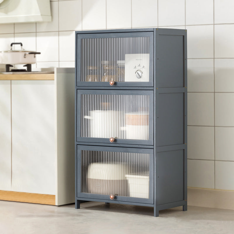 Mesa contemporánea de la mesa del aparador Bamboo con puertas para la cocina