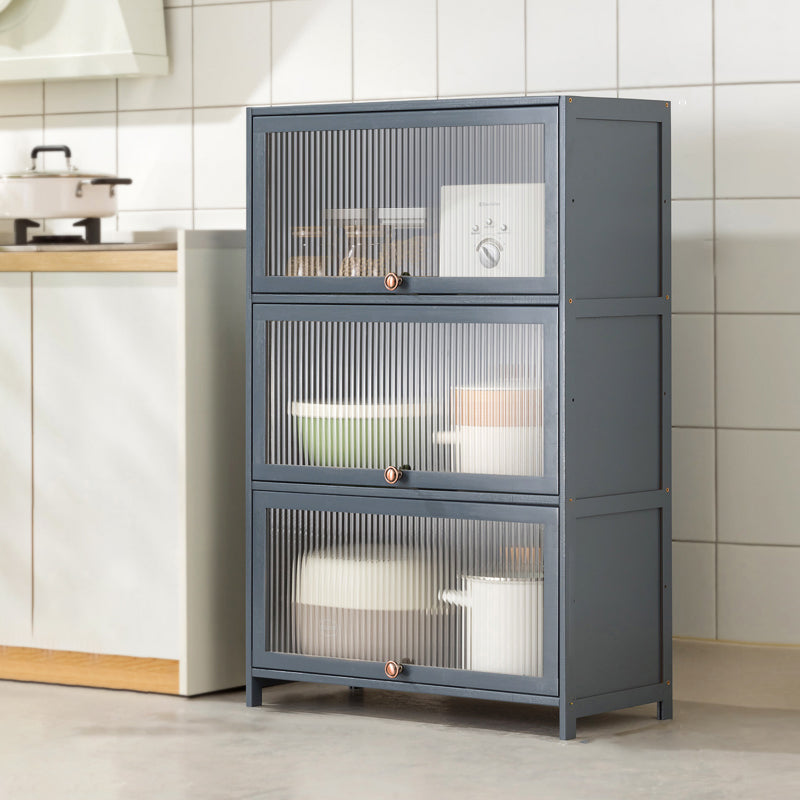 Mesa contemporánea de la mesa del aparador Bamboo con puertas para la cocina