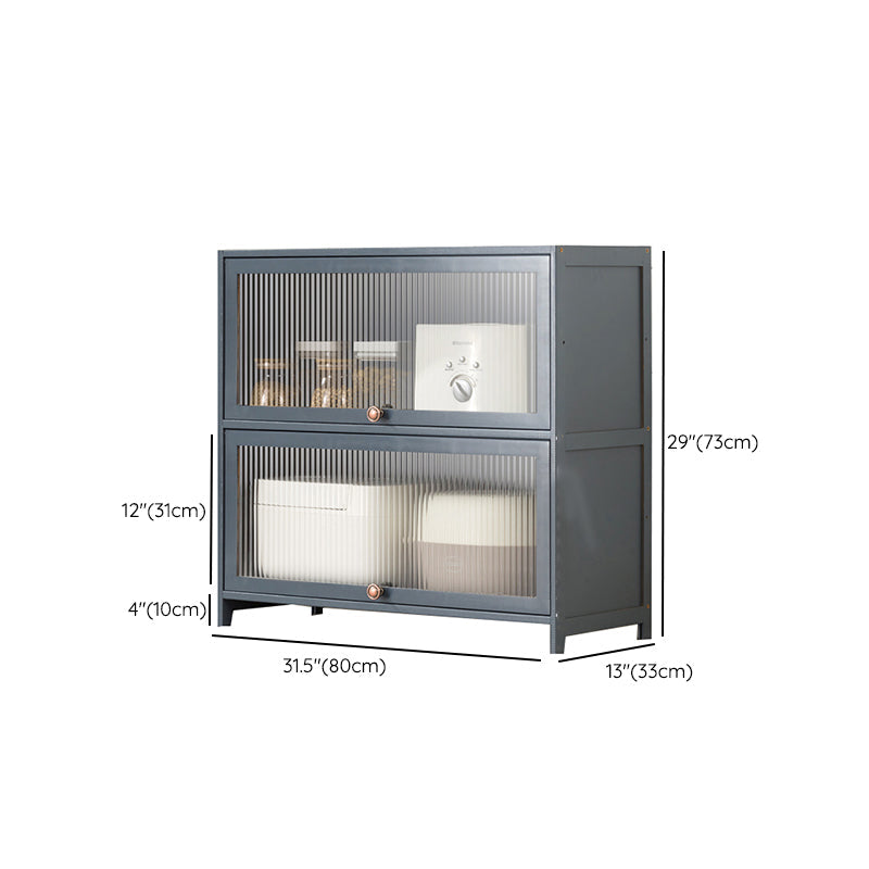 Mesa contemporánea de la mesa del aparador Bamboo con puertas para la cocina