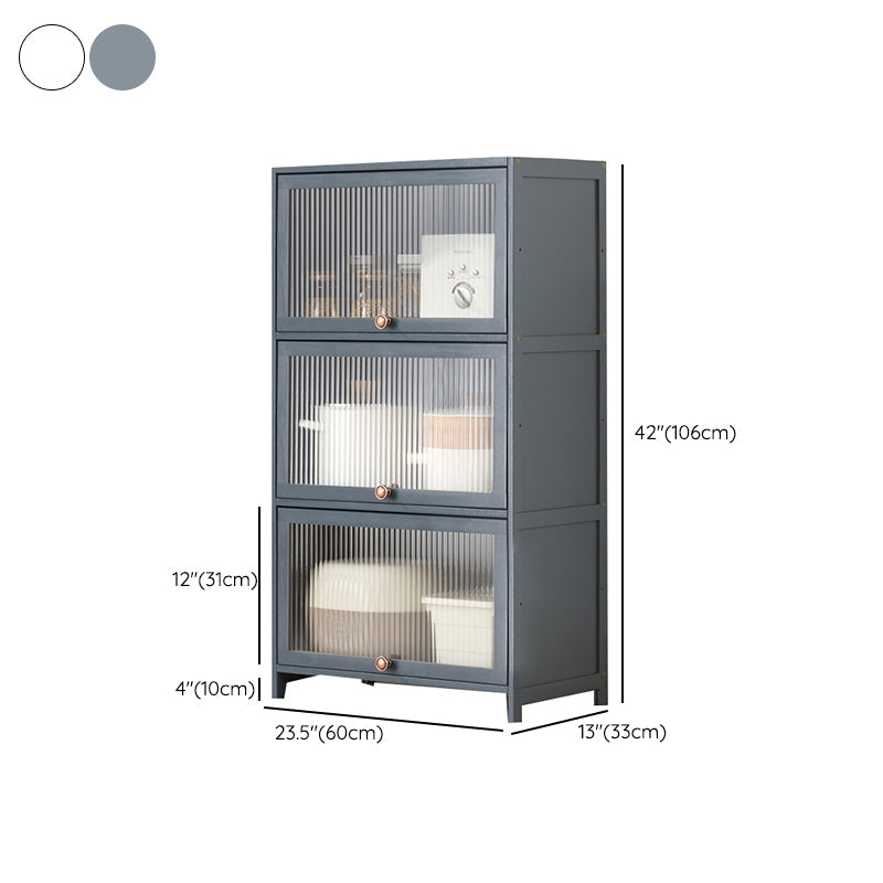 Mesa contemporánea de la mesa del aparador Bamboo con puertas para la cocina