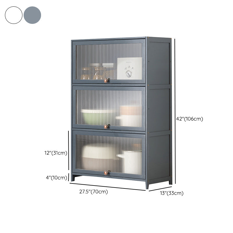 Mesa contemporánea de la mesa del aparador Bamboo con puertas para la cocina