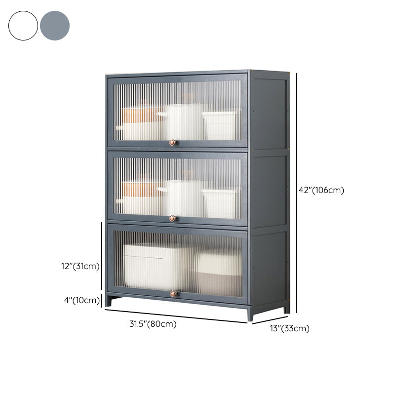 Mesa contemporánea de la mesa del aparador Bamboo con puertas para la cocina