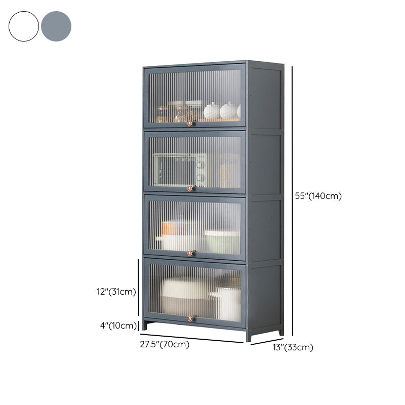 Mesa contemporánea de la mesa del aparador Bamboo con puertas para la cocina