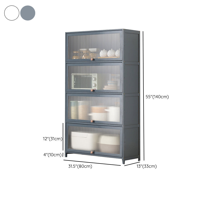 Mesa contemporánea de la mesa del aparador Bamboo con puertas para la cocina