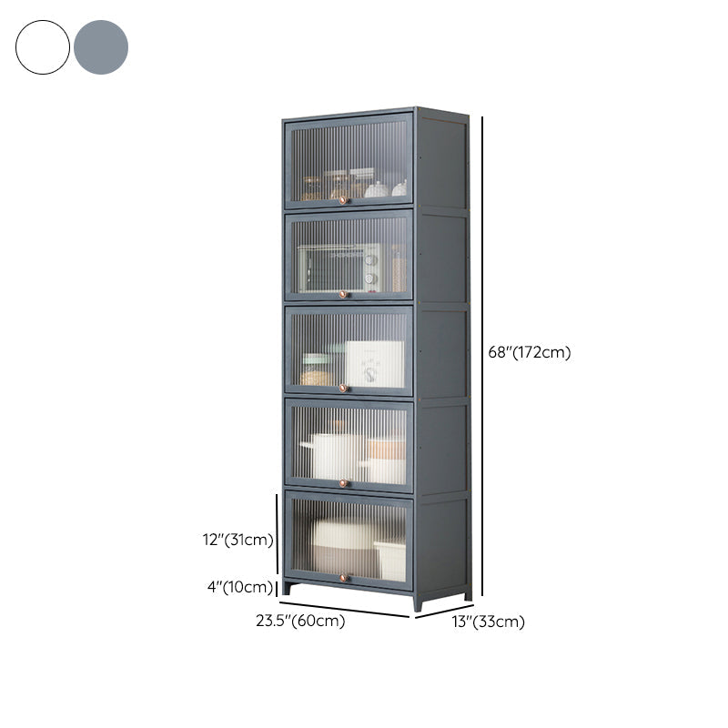 Mesa contemporánea de la mesa del aparador Bamboo con puertas para la cocina