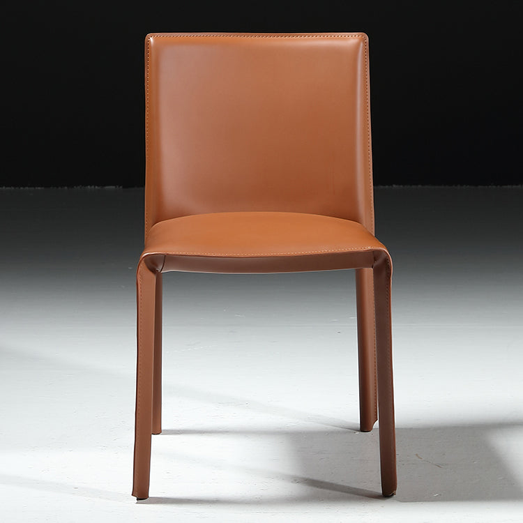Contemporary Side Chair Metal Solid Back Dining Chair for Indoor Clearhalo 'Dining Chairs' 'Dining Tables & Seating' 'dining_chair' 'furn' 'furn_dining_chair' 'Furniture' 'Kitchen & Dining Furniture' 7478356