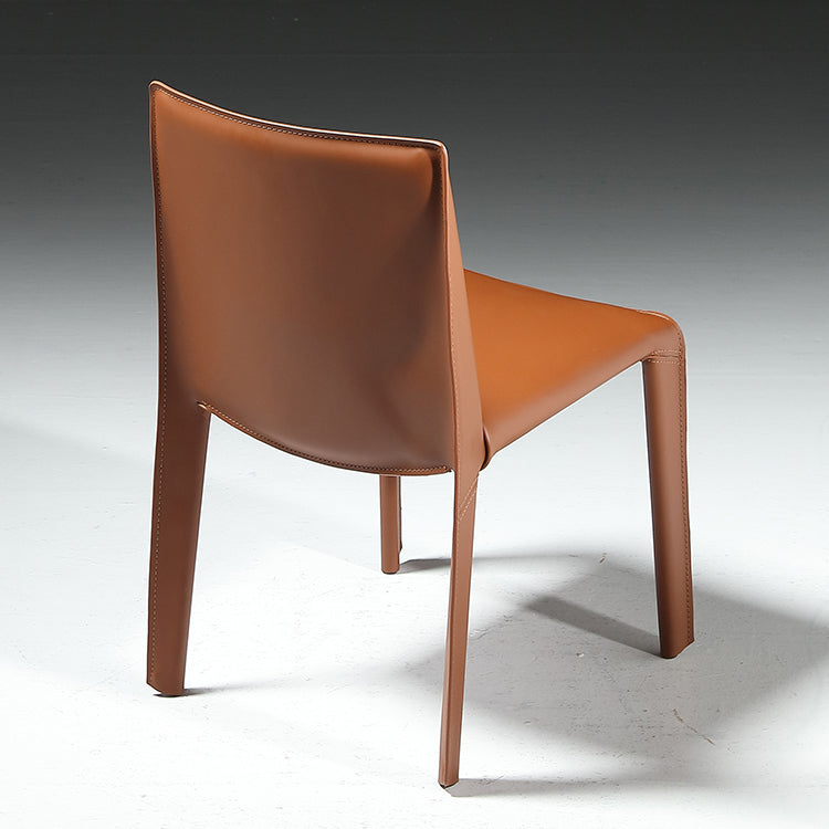 Contemporary Side Chair Metal Solid Back Dining Chair for Indoor Clearhalo 'Dining Chairs' 'Dining Tables & Seating' 'dining_chair' 'furn' 'furn_dining_chair' 'Furniture' 'Kitchen & Dining Furniture' 7478358