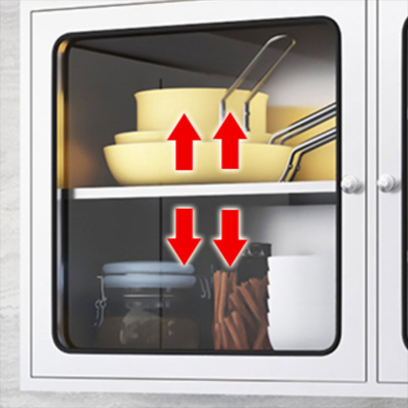 Contemporary Display Stand Stainless Steel Hutch Cabinet for Dining Room Clearhalo 'Display & China Cabinets' 'display_china_cabinets' 'furn' 'furn_display_china_cabinets' 'Furniture' 'Kitchen & Dining Furniture' 7478399