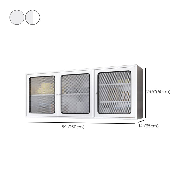 Contemporary Display Stand Stainless Steel Hutch Cabinet for Dining Room Clearhalo 'Display & China Cabinets' 'display_china_cabinets' 'furn' 'furn_display_china_cabinets' 'Furniture' 'Kitchen & Dining Furniture' 7478413