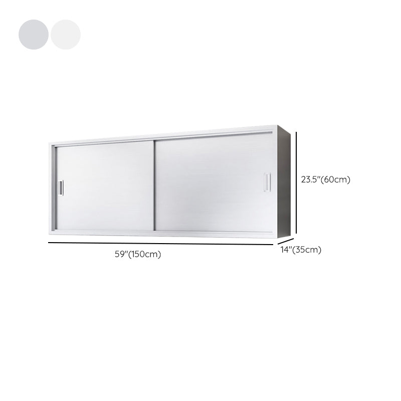 Contemporary Display Stand Stainless Steel Hutch Cabinet for Dining Room Clearhalo 'Display & China Cabinets' 'display_china_cabinets' 'furn' 'furn_display_china_cabinets' 'Furniture' 'Kitchen & Dining Furniture' 7478419