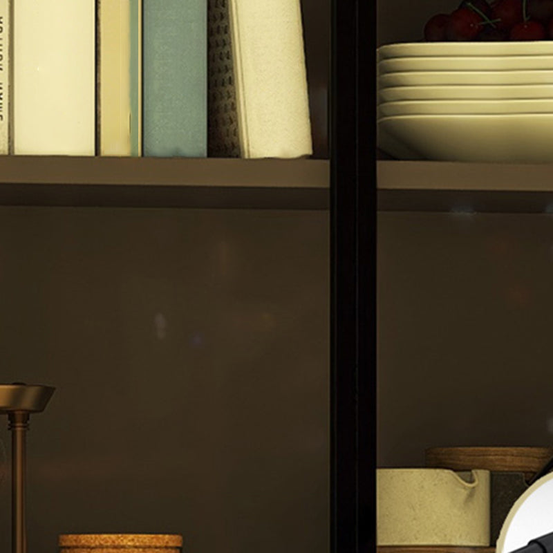 Contemporary Wall Mounted Display Stand Faux Wood Buffet Cabinet for Dining Room Clearhalo 'Display & China Cabinets' 'display_china_cabinets' 'furn' 'furn_display_china_cabinets' 'Furniture' 'Kitchen & Dining Furniture' 7478451