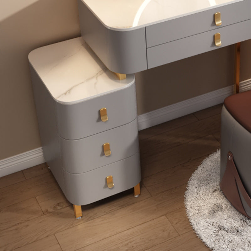 Conseyador de piedra contemporáneo Cosferante de tocador de dormitorio Descripción de tocador con cajón