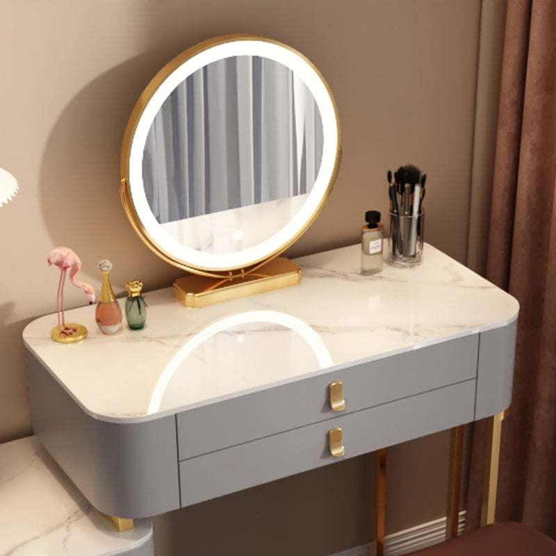 Conseyador de piedra contemporáneo Cosferante de tocador de dormitorio Descripción de tocador con cajón