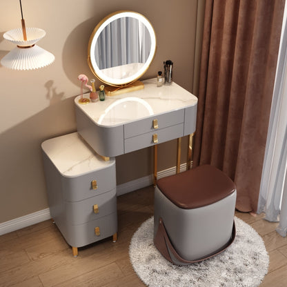 Conseyador de piedra contemporáneo Cosferante de tocador de dormitorio Descripción de tocador con cajón