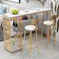 Set tavolo da bar moderno Set da bar rettangolare in finto marmo da 1/2/3/5/7 pezzi per interni