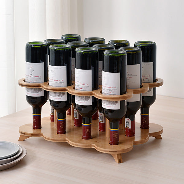 Modern Tabletop Wine Bottle Rack Wooden Wine Bottle Rack for Home Clearhalo 'furn' 'furn_wine_racks' 'Furniture' 'Kitchen & Dining Furniture' 'Wine Racks' 'wine_racks' 7485031