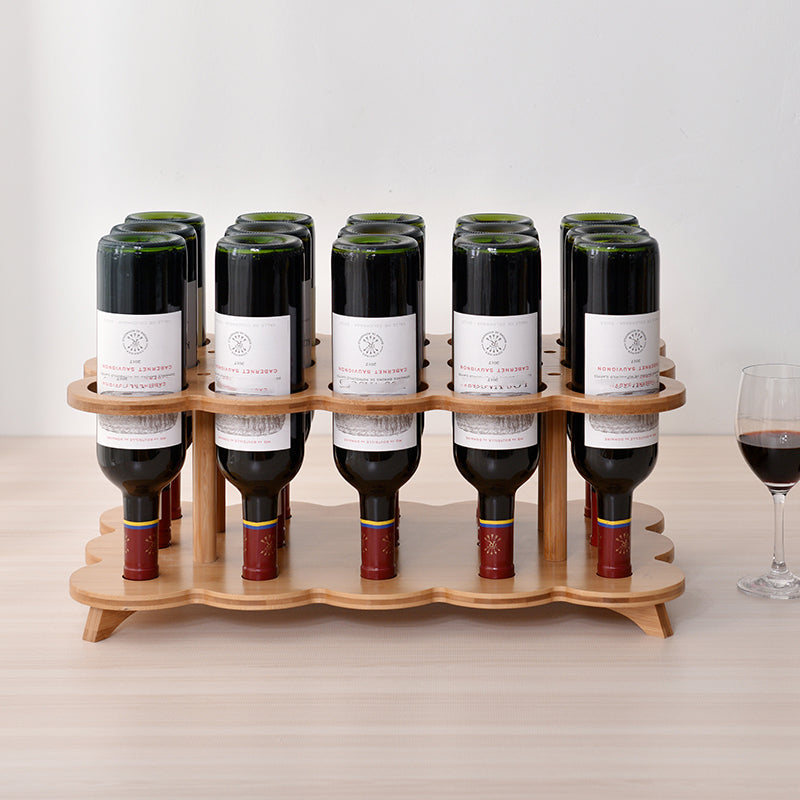 Modern Tabletop Wine Bottle Rack Wooden Wine Bottle Rack for Home Clearhalo 'furn' 'furn_wine_racks' 'Furniture' 'Kitchen & Dining Furniture' 'Wine Racks' 'wine_racks' 7485036