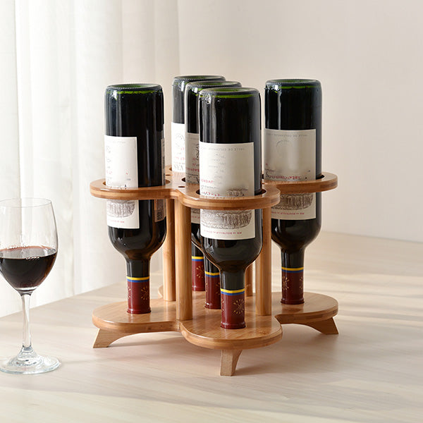 Modern Tabletop Wine Bottle Rack Wooden Wine Bottle Rack for Home Clearhalo 'furn' 'furn_wine_racks' 'Furniture' 'Kitchen & Dining Furniture' 'Wine Racks' 'wine_racks' 7485038