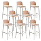 Plastic Matte Finish Bar Chairs for Home Modern Indoor Bar Stools