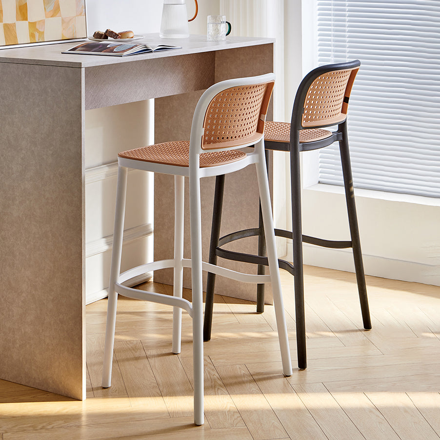 Plastic Matte Finish Bar Chairs for Home Modern Indoor Bar Stools Clearhalo 'Bar Furniture' 'Bar Stools' 'bar_stools' 'furn' 'furn_bar_stools' 'Furniture' 'Kitchen & Dining Furniture' 7485172