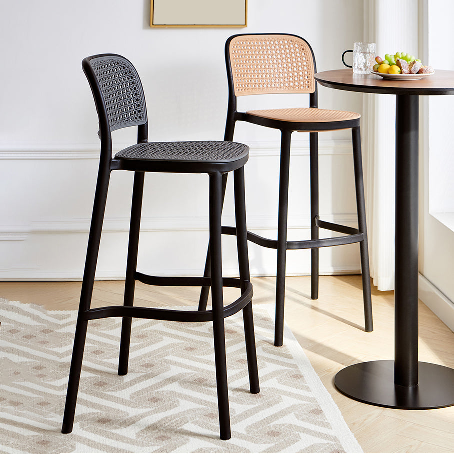 Plastic Matte Finish Bar Chairs for Home Modern Indoor Bar Stools Clearhalo 'Bar Furniture' 'Bar Stools' 'bar_stools' 'furn' 'furn_bar_stools' 'Furniture' 'Kitchen & Dining Furniture' 7485173