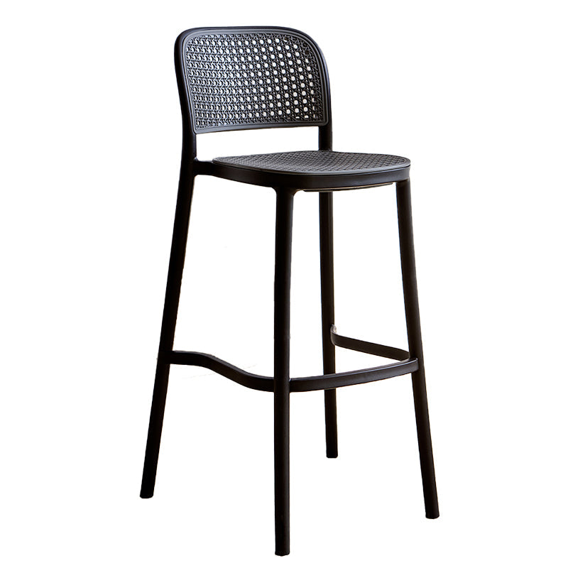 Plastic Matte Finish Bar Chairs for Home Modern Indoor Bar Stools