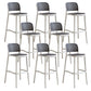 Plastic Matte Finish Bar Chairs for Home Modern Indoor Bar Stools