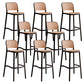 Plastic Matte Finish Bar Chairs for Home Modern Indoor Bar Stools