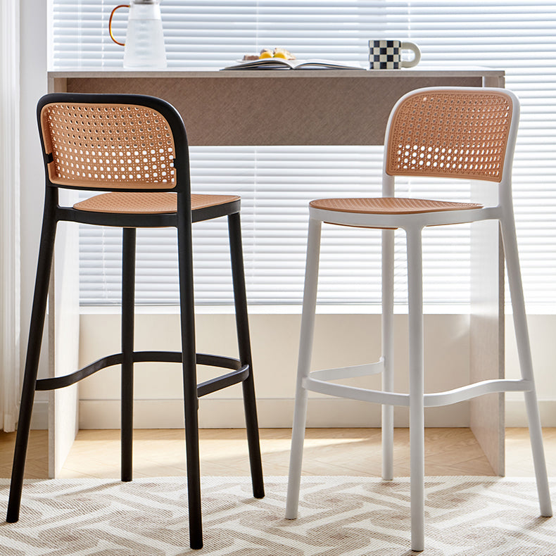 Plastic Matte Finish Bar Chairs for Home Modern Indoor Bar Stools Clearhalo 'Bar Furniture' 'Bar Stools' 'bar_stools' 'furn' 'furn_bar_stools' 'Furniture' 'Kitchen & Dining Furniture' 7485183