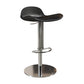 Contemporary Metal Legs Bar Stools Faux Leather Counter Chair Black 1 Piece Clearhalo 'Bar Furniture' 'Bar Stools' 'bar_stools' 'furn' 'furn_bar_stools' 'Furniture' 'Kitchen & Dining Furniture' 7485188