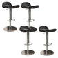 Contemporary Metal Legs Bar Stools Faux Leather Counter Chair Black 4 Piece Set Clearhalo 'Bar Furniture' 'Bar Stools' 'bar_stools' 'furn' 'furn_bar_stools' 'Furniture' 'Kitchen & Dining Furniture' 7485191