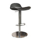 Contemporary Metal Legs Bar Stools Faux Leather Counter Chair Dark Gray 1 Piece Clearhalo 'Bar Furniture' 'Bar Stools' 'bar_stools' 'furn' 'furn_bar_stools' 'Furniture' 'Kitchen & Dining Furniture' 7485197