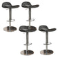 Contemporary Metal Legs Bar Stools Faux Leather Counter Chair Dark Gray 4 Piece Set Clearhalo 'Bar Furniture' 'Bar Stools' 'bar_stools' 'furn' 'furn_bar_stools' 'Furniture' 'Kitchen & Dining Furniture' 7485202