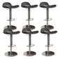 Contemporary Metal Legs Bar Stools Faux Leather Counter Chair Dark Gray 6 Piece Set Clearhalo 'Bar Furniture' 'Bar Stools' 'bar_stools' 'furn' 'furn_bar_stools' 'Furniture' 'Kitchen & Dining Furniture' 7485203