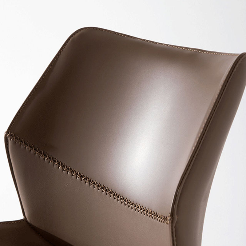 Sgabello da bar imbottito da bar per interni contemporanei con base in metallo