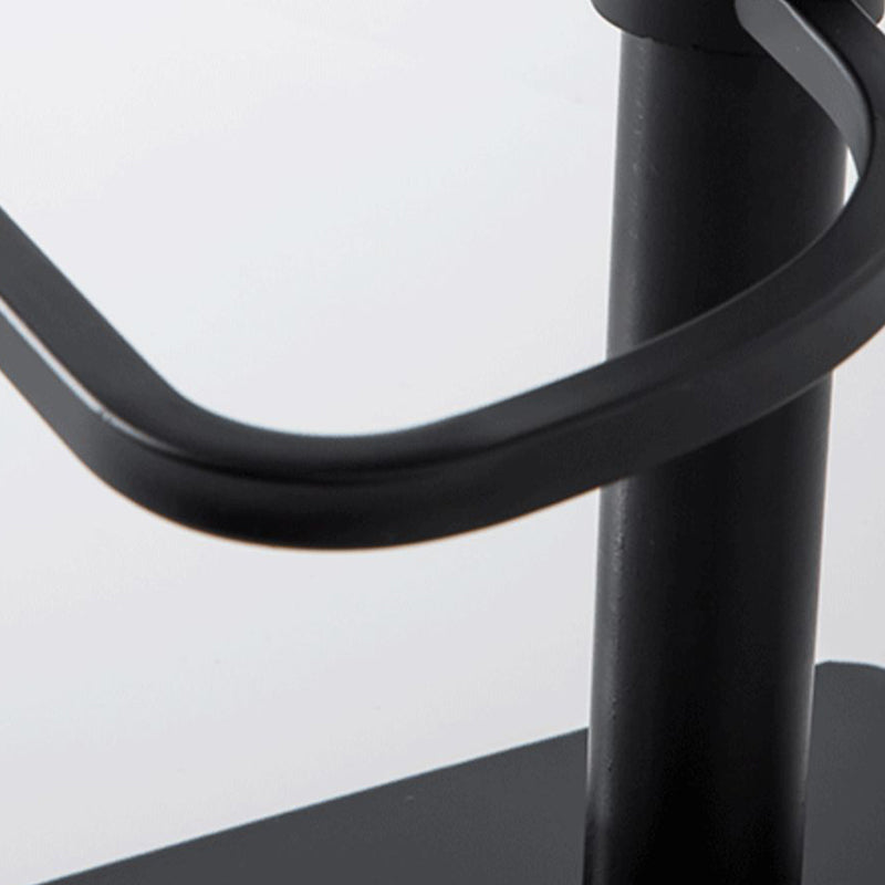 Sgabello da bar imbottito da bar per interni contemporanei con base in metallo