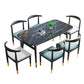 Black Dining Table Rectangle Dining Table for Kitchen Dining Room