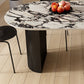 Oval Industrial Dinner Room Kitchen Table Double Pedestal Dining Table Clearhalo 'Dining Tables & Seating' 'Dining Tables' 'dining_table' 'furn' 'furn_dining_table' 'Furniture' 'Kitchen & Dining Furniture' 7485336