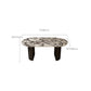 Oval Industrial Dinner Room Kitchen Table Double Pedestal Dining Table Clearhalo 'Dining Tables & Seating' 'Dining Tables' 'dining_table' 'furn' 'furn_dining_table' 'Furniture' 'Kitchen & Dining Furniture' 7485339