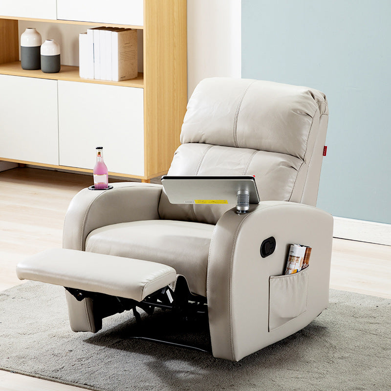 Tasche laterali di poltrona standard contemporanea in metallo a colori solidi interni